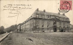 CPA Caen the Barracks Hamelin militaria