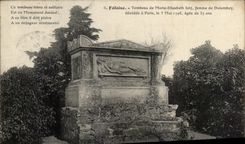 CPA Falaise Tombeau de Marie Elisabeth Joly femme de Dulomboy decedee a Paris