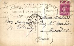 CPA Deauville Flowered Beach Normandy Hotel the Court Norman