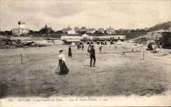 CPA Royan La Conche du Chay jeu de Lawn Temuis