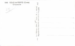 CPA Gulf of Oporto (Corsica) Twilight