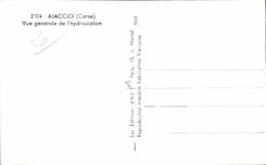 CPA Ajaccio (Corsica) View of I hydrostation