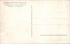 CPA Birkenauer Cal (Odenwald) im Hintergrund Tuchs sche Muhle EIB Weinheim Bergstrabe