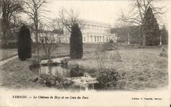 CPA Vernon the Castle of Bizy and a Corner of the Park
