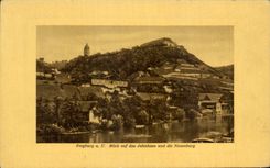 CPA Freyburg Blick auf due Jahnhaus and die Neuenburg