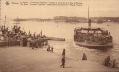 CPA Amberes la princesa Charlotte del barco que hace la travesia del bTete de Flandes a la princesa Charlotte del barco