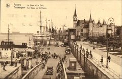 CPA Amberes Antwerpen Steen y el Hel portuario Steen en asilo