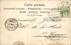 CPA Geneva Street of Mont Blanc   Post office building