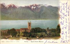 CPA Vevey Eglise Saint Martin