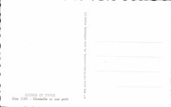 Escenas de Chamelle CPA y tipos y su pequeno camello del camello