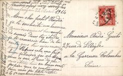 CPA Fantaisie Fleurs Anniversaire santons