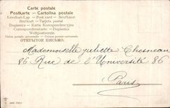 CPA Fantaisie Fleurs Barsers Affectueux a tours luzanne