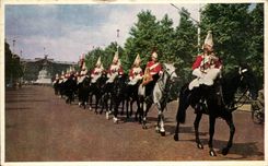 CPA Horse Guards In The Badly London Horse Horse Militaria