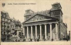 CPA Aachen Cheater mit Denkmal Kaiser Wilhelm