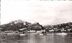 CPSM Coblence Le Rhin et le forteresse d Ehrenbrenstein