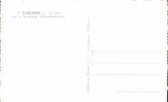 CPSM Coblence Le Rhin et le forteresse d Ehrenbrenstein