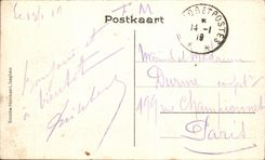 CPA Iseghem Hooge Burg COp het Kanaal