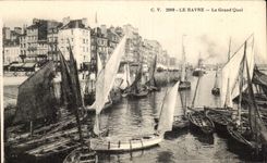 CPA Le Havre Le Grand Quai Bateaux