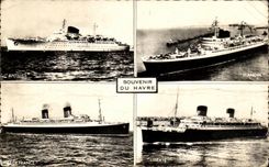 CPA Souvenir Du Havre Bateaux 