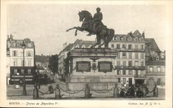 CPA Rouen Statue of Napoleon