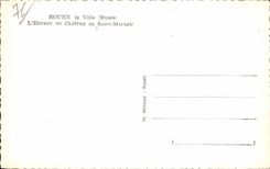 CPA Rouen the City Museum Entrance Of the Cloister Of Saint Maclou