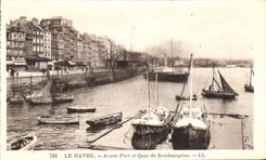 CPA Le Havre antes del puerto y de Quay de los barcos de Southampton