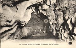 CPA Grottes De Betharram Tunnel de la Riviere