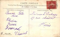 CPA Fantaisie Fleurs Dentelle