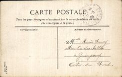 CPA Argel el puerto visto del hotel de Europa