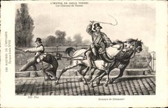 CPA Works De Carles Vernet the Horses of Boat Horse horse