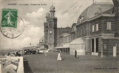 CPA Dieppe el ataque frontal del casino en el mar