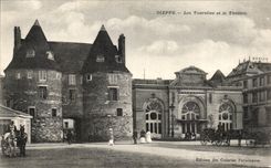 Torrecillas de CPA Dieppe y el caballo del caballo de los birlochos del teatro