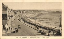 Bulevar Albert Ier de CPA Le Havre la playa