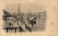 Estacion de CPA Le Havre de destructores al lavabo los barcos comerciales