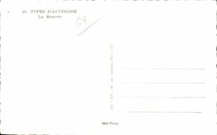 Standard CPSM Auvergne The bourree Dance Folklore Costume