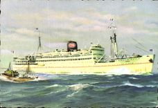 CPA Djenne Steamer of the Company of Navigation Package Marac by Marseille and Port Vendres the Canaries Senegal