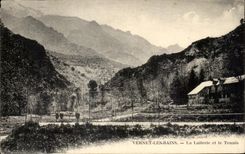 CPA Vernet Les Bains La Laiterie et le Tennis