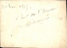 PHOTO A bord de l arman en Mediterrannee Novembre 1915 Bateau