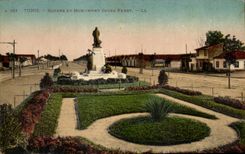 CPA Tunis Square et Monument Jules Ferry Tunisie