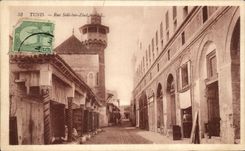CPA Tunis Rue Sidi ben Ziad Tunisie