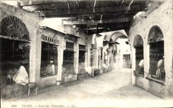 CPA Tunisie Tunis Souk des Pantoufles