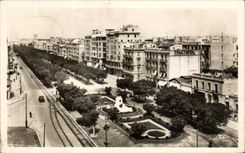 CPA Tunisia Tunis View On Which occurred Jules Ferry and Avenue of France