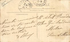 CPA Castle of Sully On the Loire Court honor Statue of Large Sully