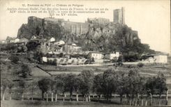 CPA Environs of Puy Castle of Polignac Ancien feudal Castle one of Plus beautiful of France the keep is tower is