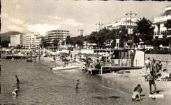 CPA Juan Les Pins Les Plages et le nouveau Boulevard