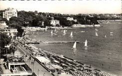 CPA Cote D Azur Juan les Pins Les plages et le provencal