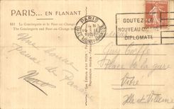 CPA Paris Caretaker's lodge and the bridge with the exchange