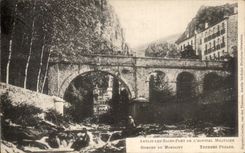 CPA Amelie les Bains Pont de l hopital militaire Gorges du Mondony