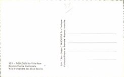 CPA Toulouse la piscina publica grande de la ciudad rosada