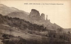 CPA Cusy (Hte Savoie) Les Tours St Jacques (Monolithes)
